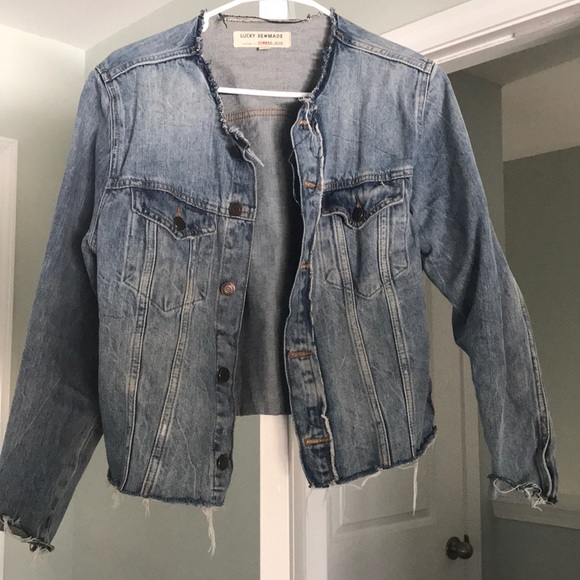 Lucky brand motto denim jacket - Picture 1 of 4